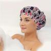 5/10pcs Adjustable Printed Shower Caps, Reusable, with Elastic Band, Suitable for Women's Spa Salons Women Shower Cap Shower Hat