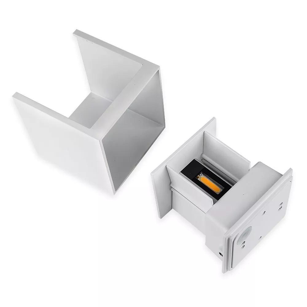 

Светодиодные настенные бра 6 Вт Современный внутренний настенный светильник, Наружные настенные светильники вверх-вниз для декора гостиной, прихожей, спальни 12W&Cool White(5500-7000K)&10X10X10CM белый