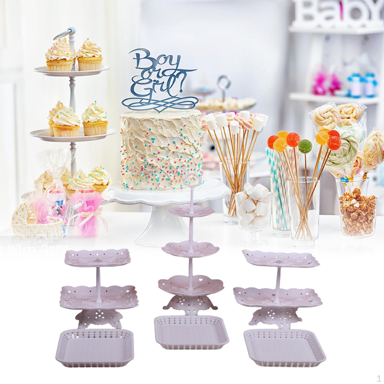 

6 штук Підставки для кексів для десертного столу Легкий дисплей Сервірувальний піднос Style C