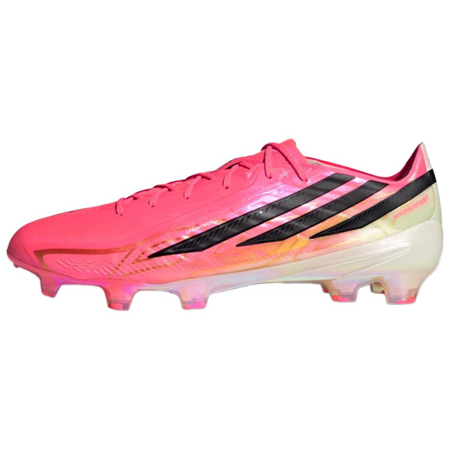Футбольные бутсы adidas F50 Hyperfast Elite FG Solar Turbo Унисекс Розовые Solar-Turbo Core-Black JR5386 40⅔