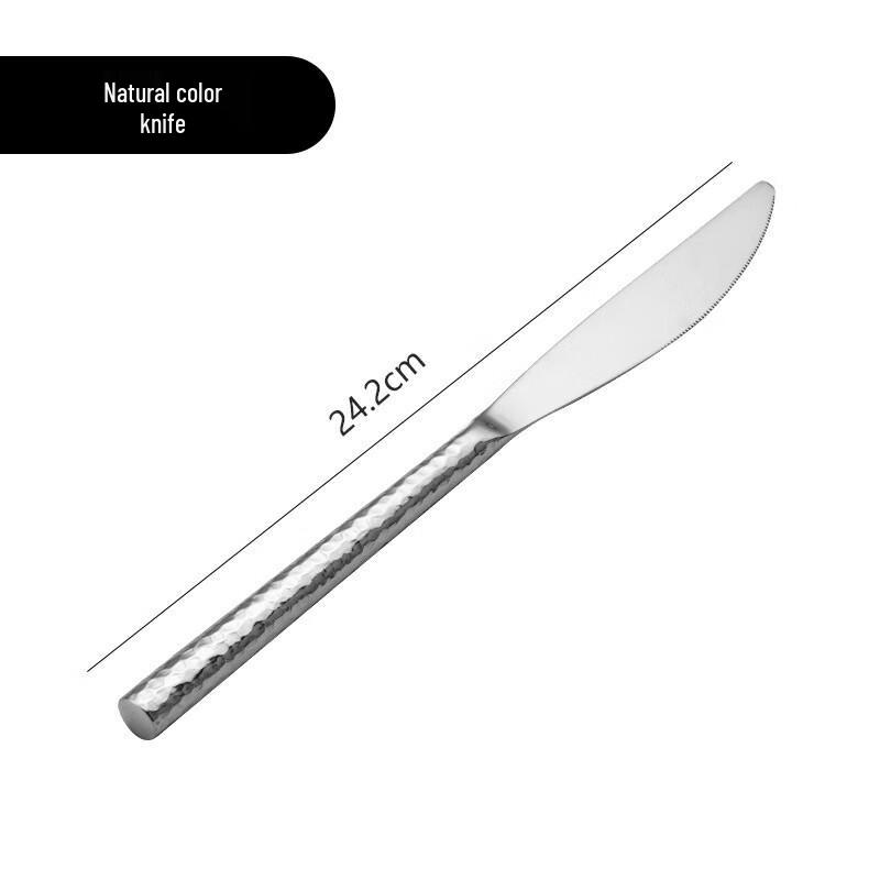Ruhan Hammered Stainless Steel Dinner Knife Set