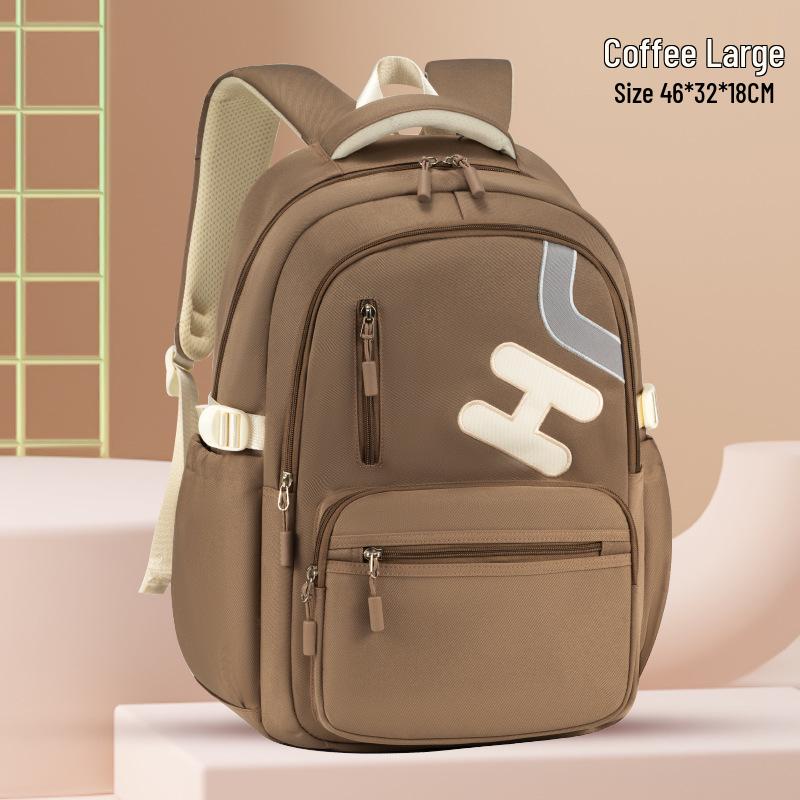 2025 Student Backpack: Grades 3-9, Dual Shoulder, Unisex, Decompression Design for Primary & Middle School