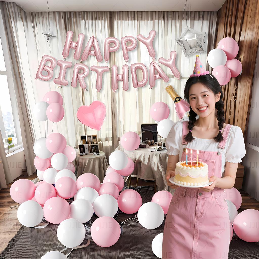 Birthday Scene Arrangement Decoration Atmosphere Happy Balloon Premium Atmosphere Boy Girl 18 Years 30