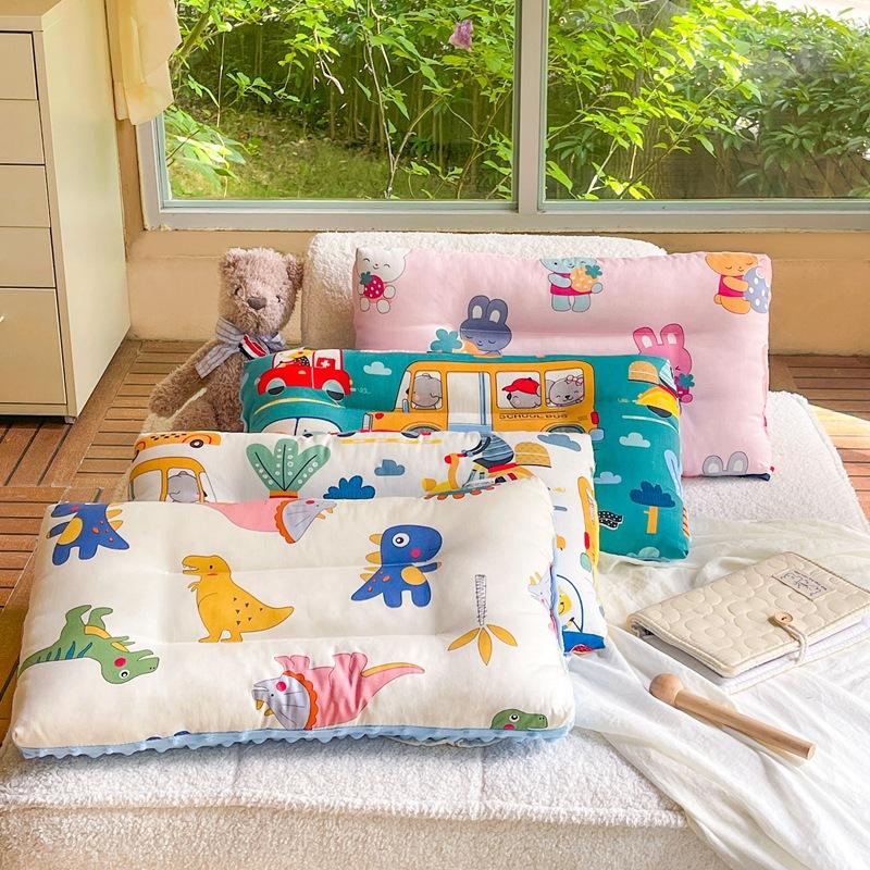 Cotton Cartoon Children's Pillow Core Soothing Beanie Pillow Removable Washable Kindergarten Children Adult Pillow