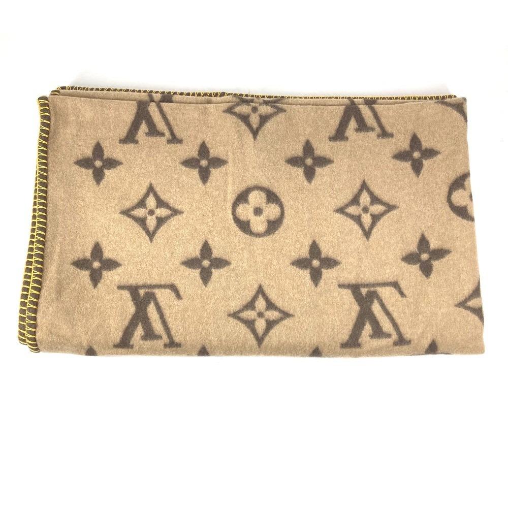 Louis Vuitton M92067 Monogram Rag Monogram interior throw blanket Angola Brown