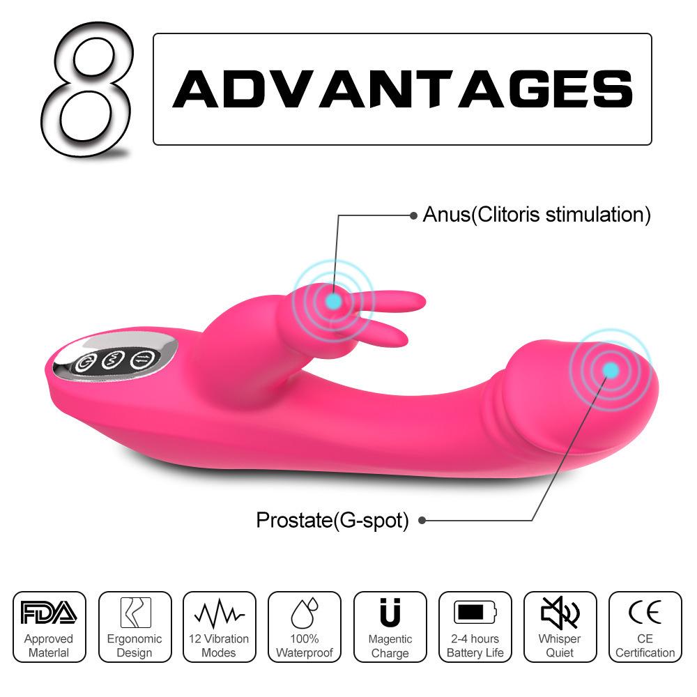 Rabbit Vibrator Sex Toy Adult Sucking Toys for Womens Pleasure Clitoralis Stimulator for Women Sucking Vibrator Wand for Couples Men