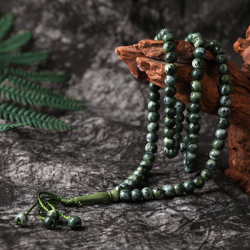 8mm Beads Bracelet Tassel Pendant 99 Muslim Prayer Meditation Yoga Necklace Bracelets Jewelry