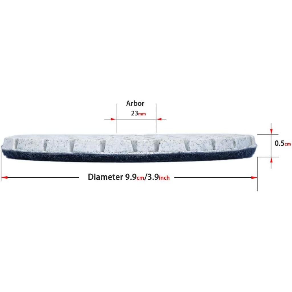 4 Inch Hexagonal Honeycomb Diamond Polishing Pads Wet/Dry for Granite Marble Concrete