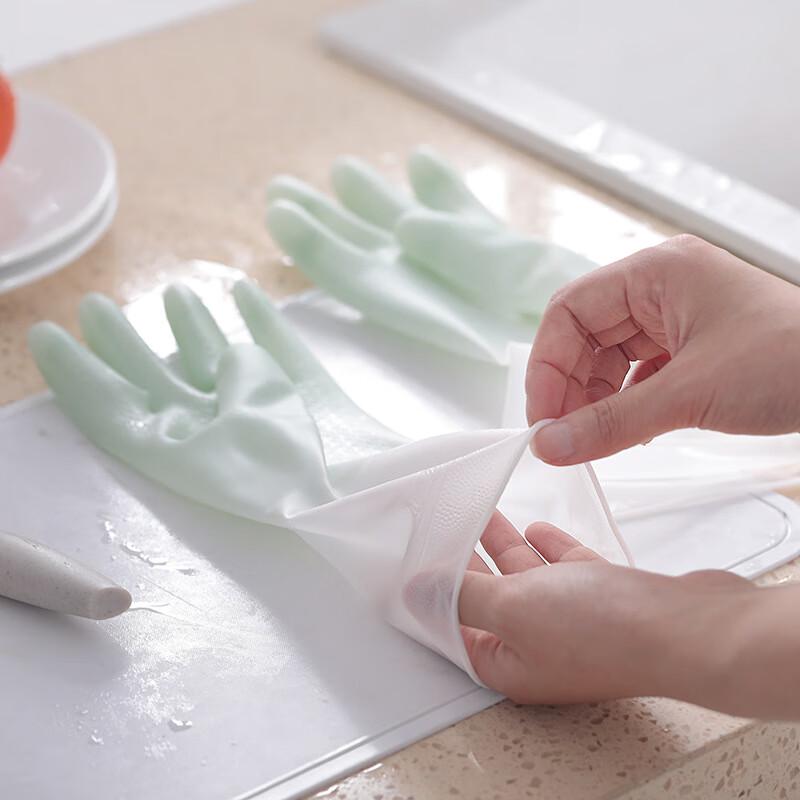 Tingle PVC Waterproof Household Cleaning Gloves