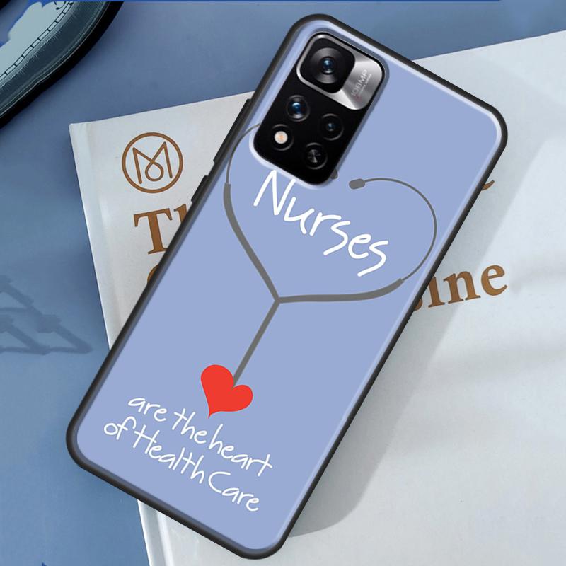 Nurse Medical Medicine Health Case For Xiaomi Redmi Note 14 13 Pro 12 11 9 10 9S 10S 11S 12S Redmi 13C 10C 12C 14C Cover
