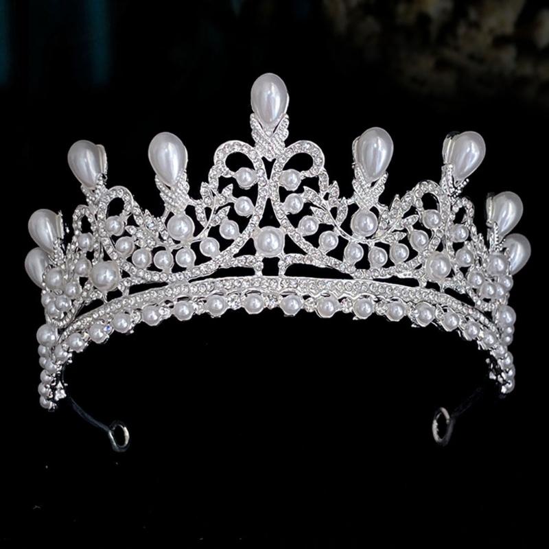 Elegant Bridal Tiara with Rhinestones Adjustable Crown for Wedding and Pageants Elegant Hairpiece Hair Accessories