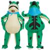 Cartoon Frog Cosplay Inflatable Costume Aldult Halloween Party Dress Up Props