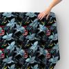 Royal Samt Stoff Polyester Zum Nähen - Motiv Schwarzer Panther