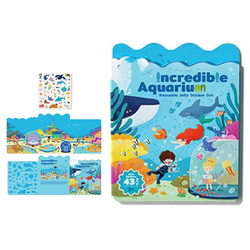 Kids Road Trip Book - Reusable Jelly Stickers, Toddler Activity Fun, Great Companion for Car & Airplane Journeys.