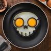 Silicone Egg Mold Fried Mold, Halloween Theme Skull Shape, Non-Stick High Temp Resistant Ring, Breakfast Cooking Tool Kitchen Gadget Temperature