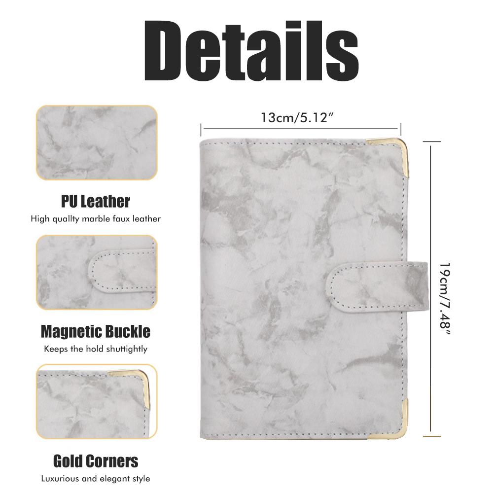 

Бюджетный органайзер из ПУ кожи A6, органайзер для экономии денег с конвертами на молнии для наличных, банковских карт