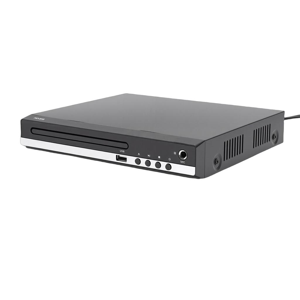 DVD Player 1080P HD Multimedia Interface All Region CD Player for TV Home Stereo with MP3 Playback Remote Control 6.5mm