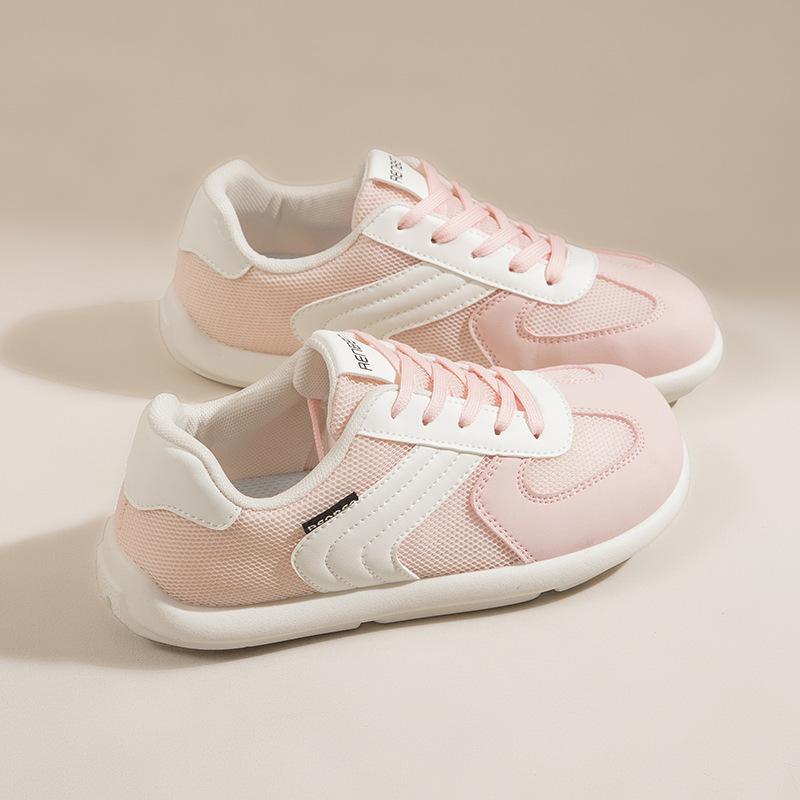 

New puff flat baseplate shoes women s shoes pink spring new mesh breathable niche German training shoes 40