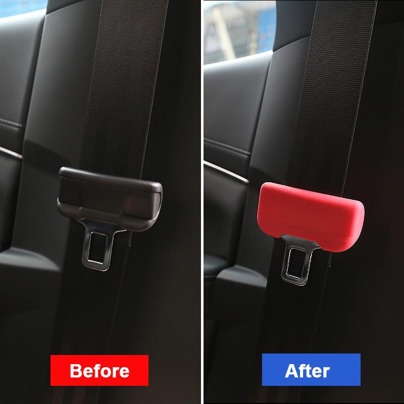 For Tesla Model Y Juniper Car Seat Belt Anti Scratch Protector Case Seatbelt Buckle Cover Model 3 Highland Accessories
