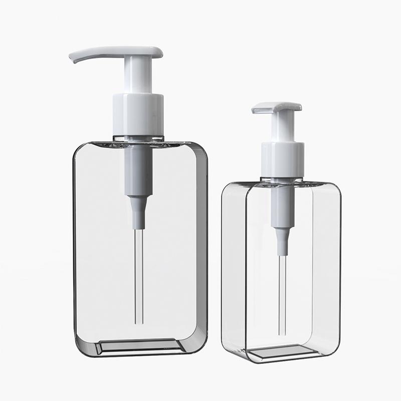 200/300ml Square Countertop Soap Dispenser – Refillable Lotion and Liquid Soap Bottle with Pump