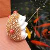 Artistic Hedgehog Design Resins Miniature Ornament Decoration For Aquascaping Miniature Landscape Arrangements