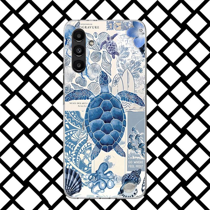 Ozean Seestern Meeresschildkröte Hai Handyhülle für Samsung Galaxy A17 A37 A57 A16 A26 A36 A56 A15 A25 A35 A55 A14 A24 A34 A54 A13 A2