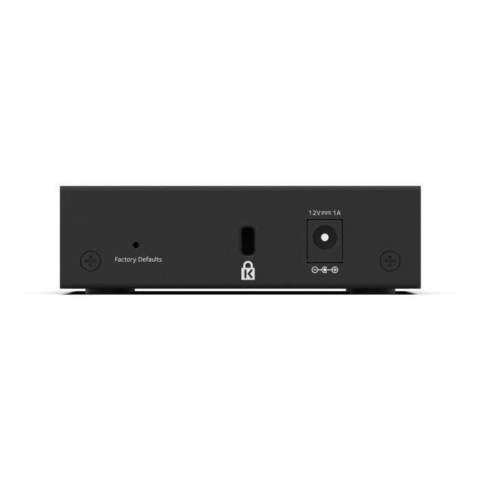 Switch Ethernet - NETGEAR - GS305E - 5 Ports RJ45 Métal Gigabit - Manageable