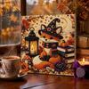 Autumn Home Decor Ghost Faux Pearl Art Kit, Halloween Pumpkin Painting DIY Seasonal Ornaments 3D Spooky Skull Craft Kit for Adults Beginners,