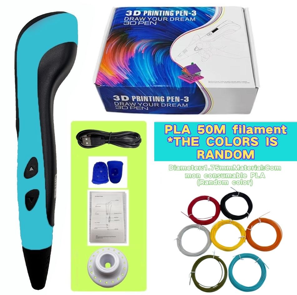 Новая 3D-ручка, Подходящий набор 3D-ручек для детей, PLA-филамент, Подарок на день рождения или Рождество для детей PLA Filagment