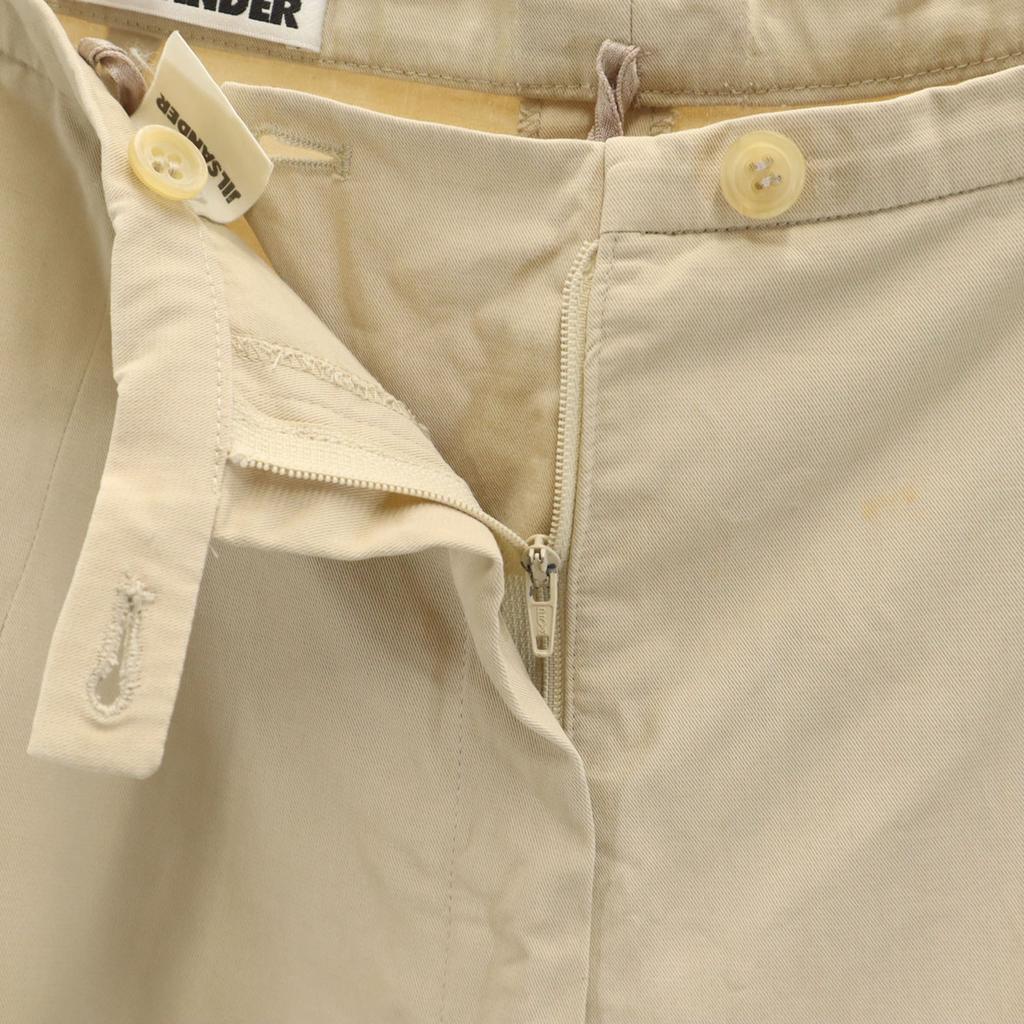 JIL SANDER made in Germany Cotton pants 38 beige Women Used