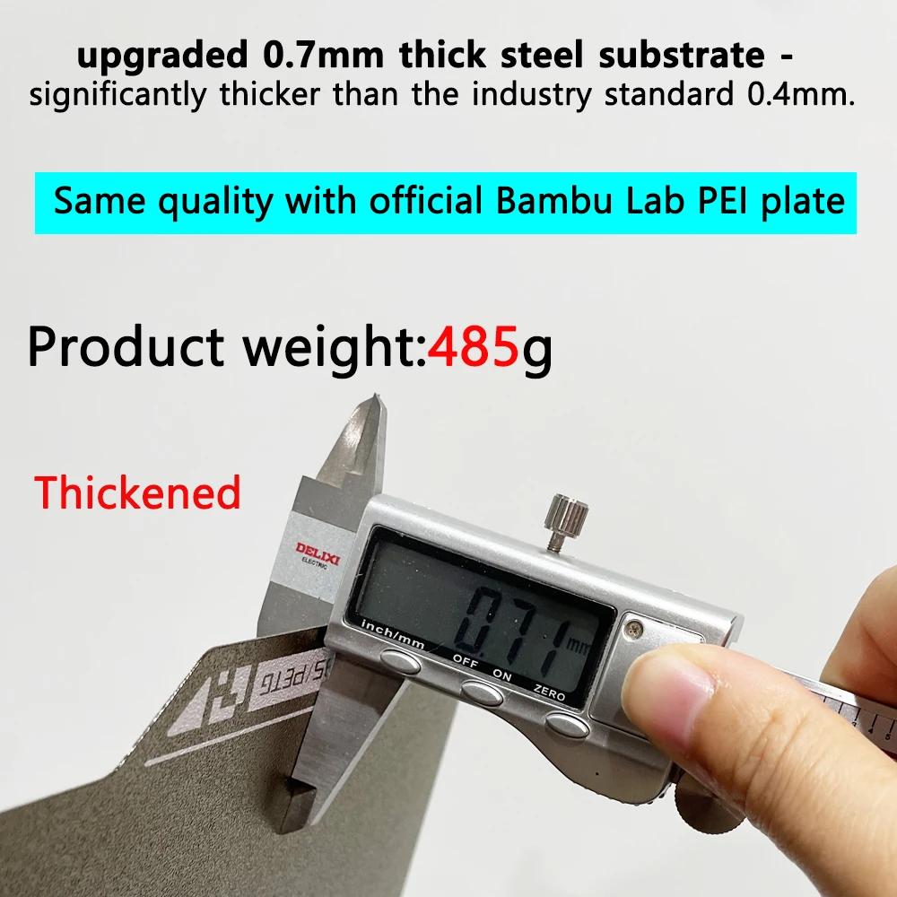 Für Bambu Lab H2D H2S Bauplatte 350x320 Beidseitige PEI Stahlplatte 3D Drucker Bambu Lab Platten Teile