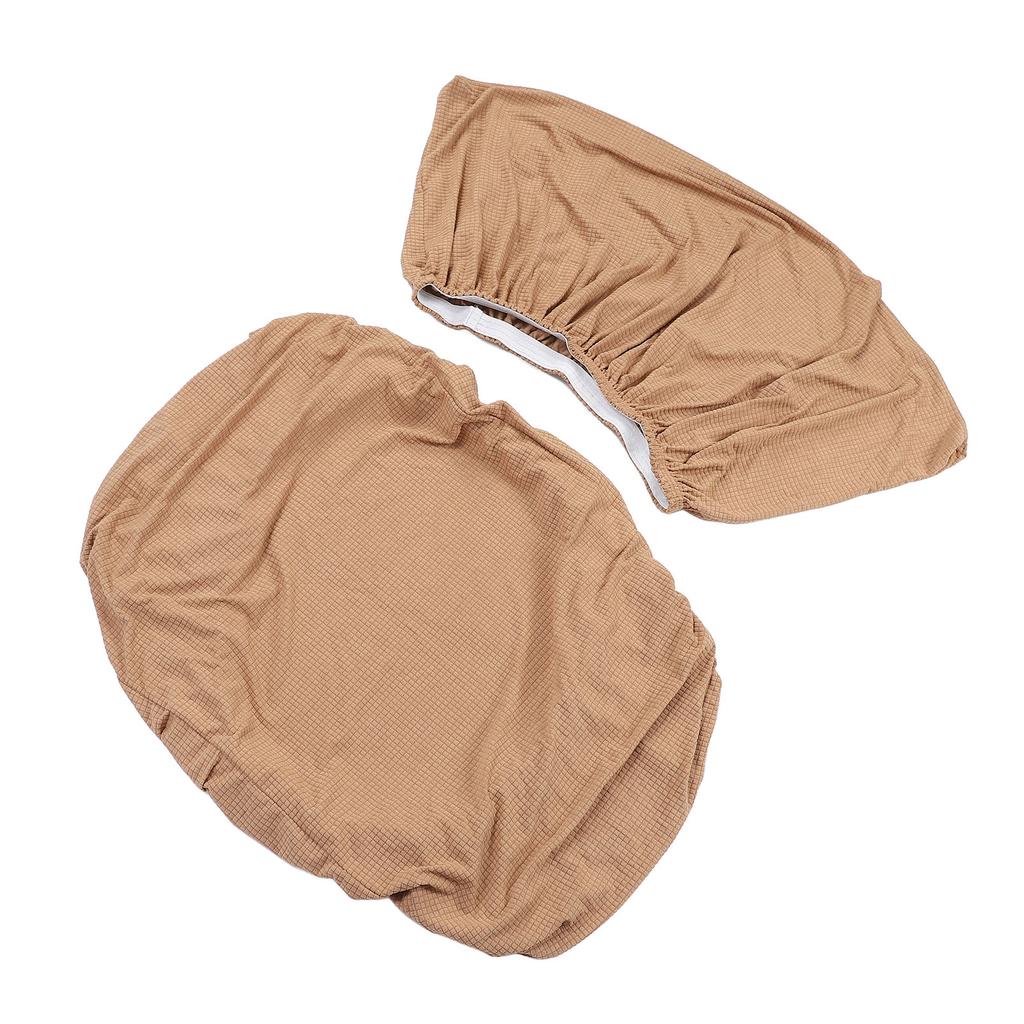 RV Dinette Cushion Cover Water Resistant Elastic Camel Color Sofa Seat Slipcover for Camping Vehicle Trailer