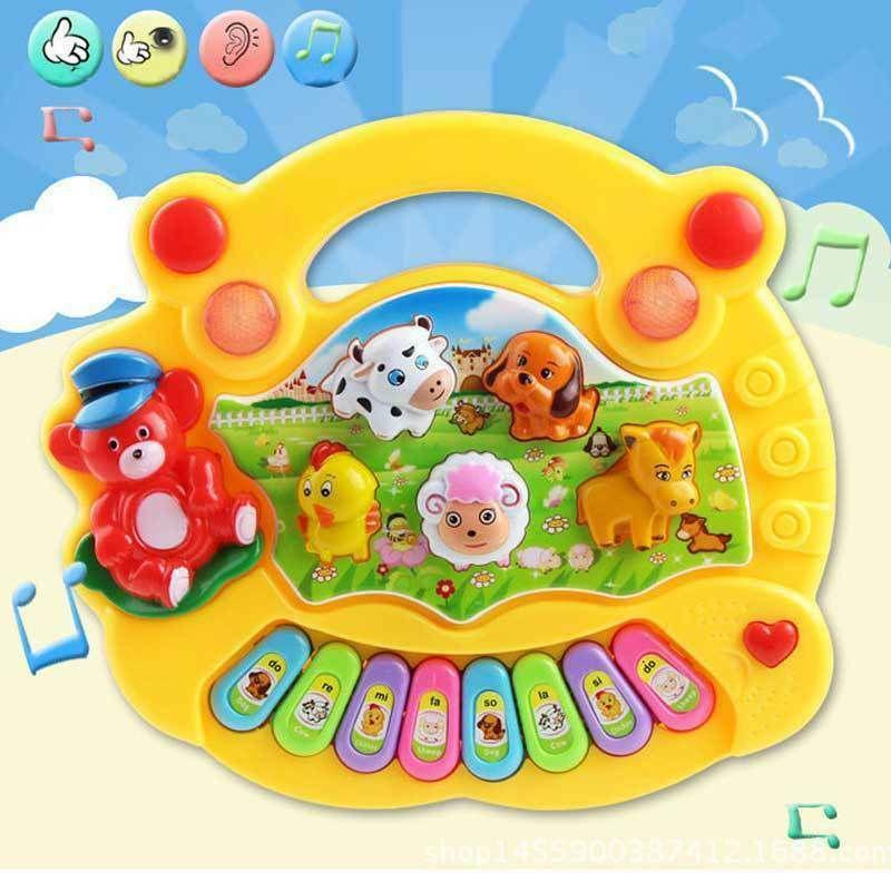 Versatile Musical Educational Animal Farm Piano Enriching Developmental Music Toy For Young Children