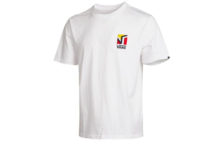 Vans T Shirts Men's White Crew Neck Moderate Straight Fit VN0A54K8WHT