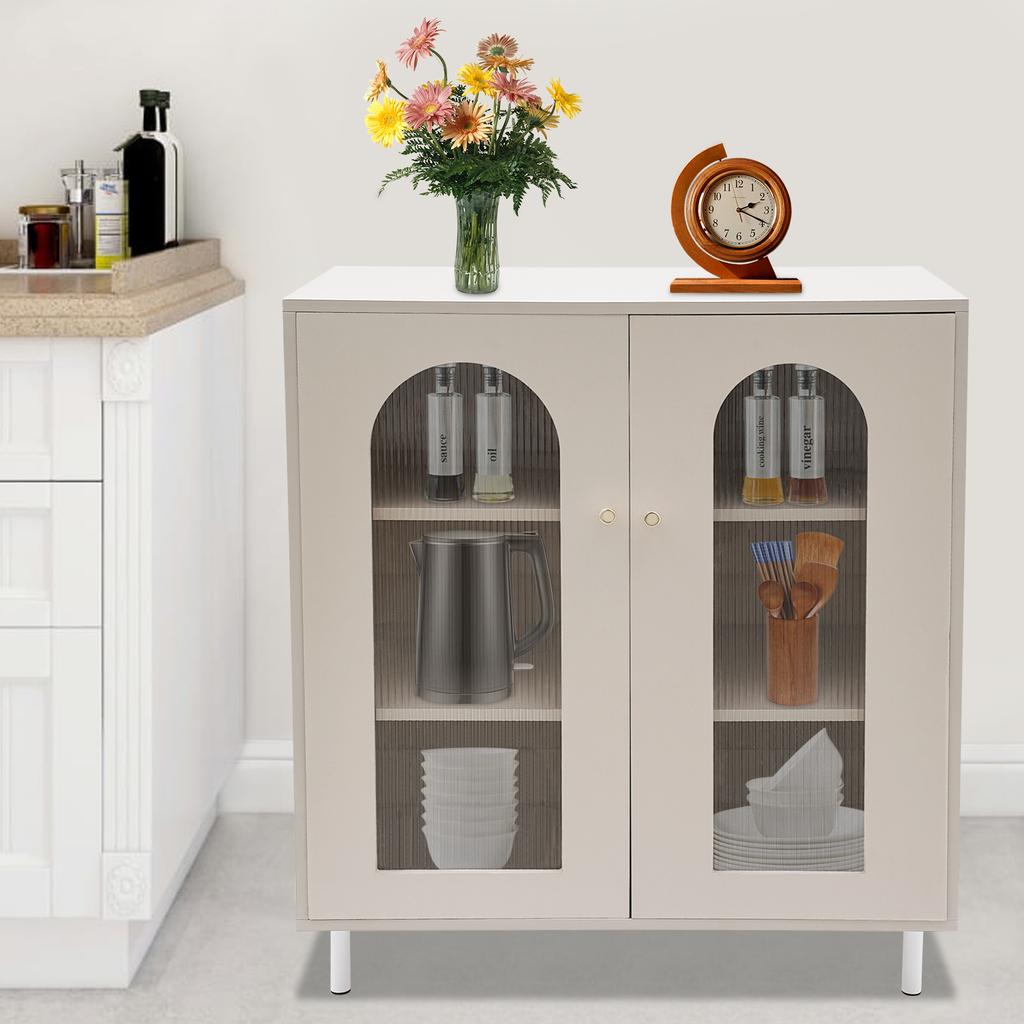 Sideboard Cabinet - Modern Minimalist Kitchen Storage Unit for Wall-Mounted Use, Stylish Buffet and Tea Cabinet