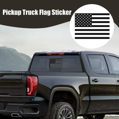 Truck Rear Window Decal Flag Stickers Sticker Film Exterior For Automotive Decor Windshield Suv Pickup Truck