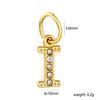 Diamond Stainless Steel Jewelry Accessories 26 Letter Pendant Pendant DIY Necklace Bracelet Accessories