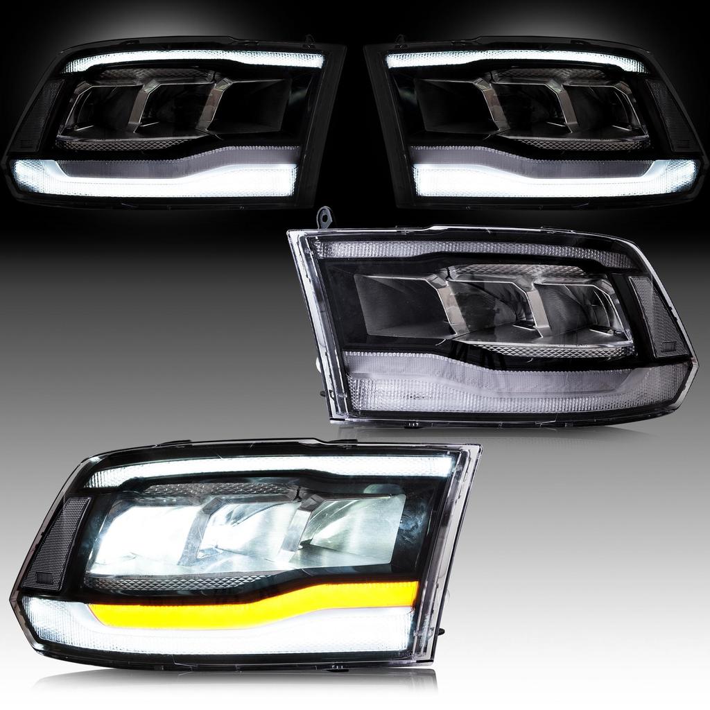 Dodge Ram 1500/2500/3500 LED Breathing Welcome Headlight Assembly