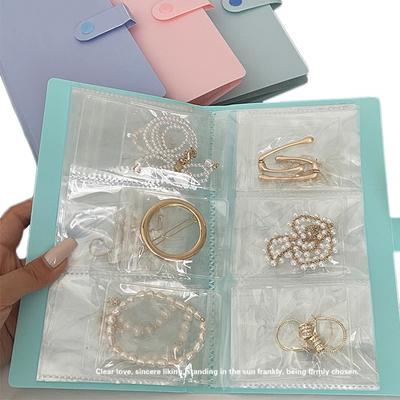 Anti-oxidation Jewelry Organizer Folder Ring Earrings Necklace Storage Protective Book Jewelry Packaging Display Hermetic Bags