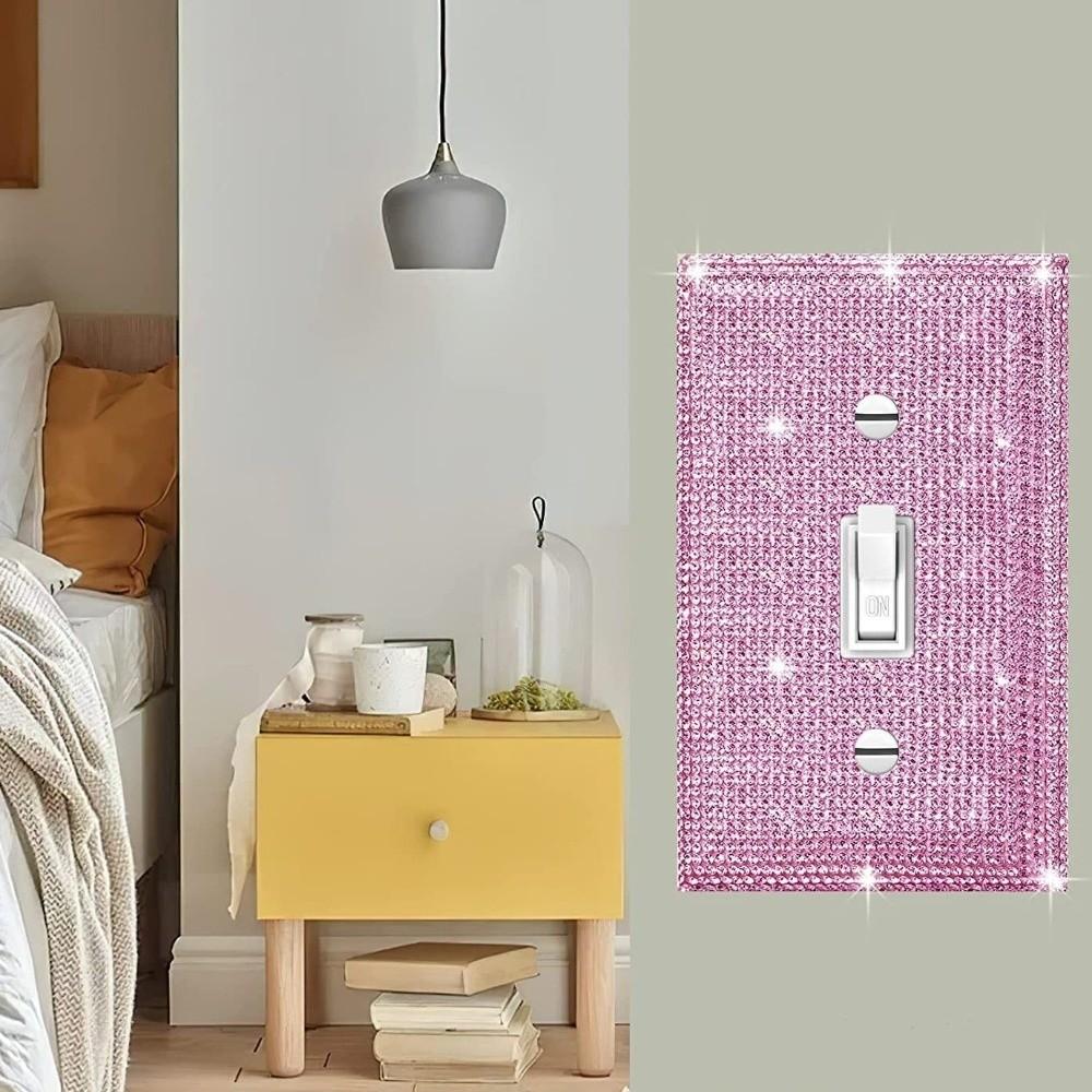 Sparkling Switch Decorative Cover Dustproof Wall Panel Fashion Wall Plate Cover  Living