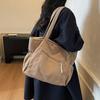 New Corduroy Simple Shoulder Bag Fashi Striped Wrinkle Design Casual Handle Bag for Women Casual and Versatile Storage Bags