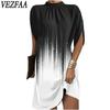 Women's Fashion Summer Spring Short Sleeve O-Neck Casual Dresses