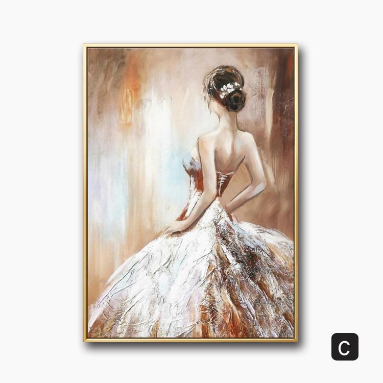 Modern Canvas Painting Ballet Girl Poster Dancing Girl Posters and Prints for Living Room Bedroom Home Decor Wall Art Cuadros