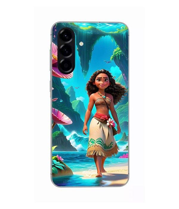 Case - Maniacase - Samsung Galaxy A36 - Silicone - Black - VAIANA ART ANIME nero