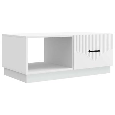White Coffee Table 90 X 50 X 37 Cm Particleboard