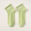 10 Pairs of Women's Autumn Color Striped Casual Small Fresh Sweat Absorbing Breathable Sports White Socks