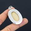 925 Sterling Silver Psilomelane Dendrite Stone Engagement Mother Pendant Jewelry