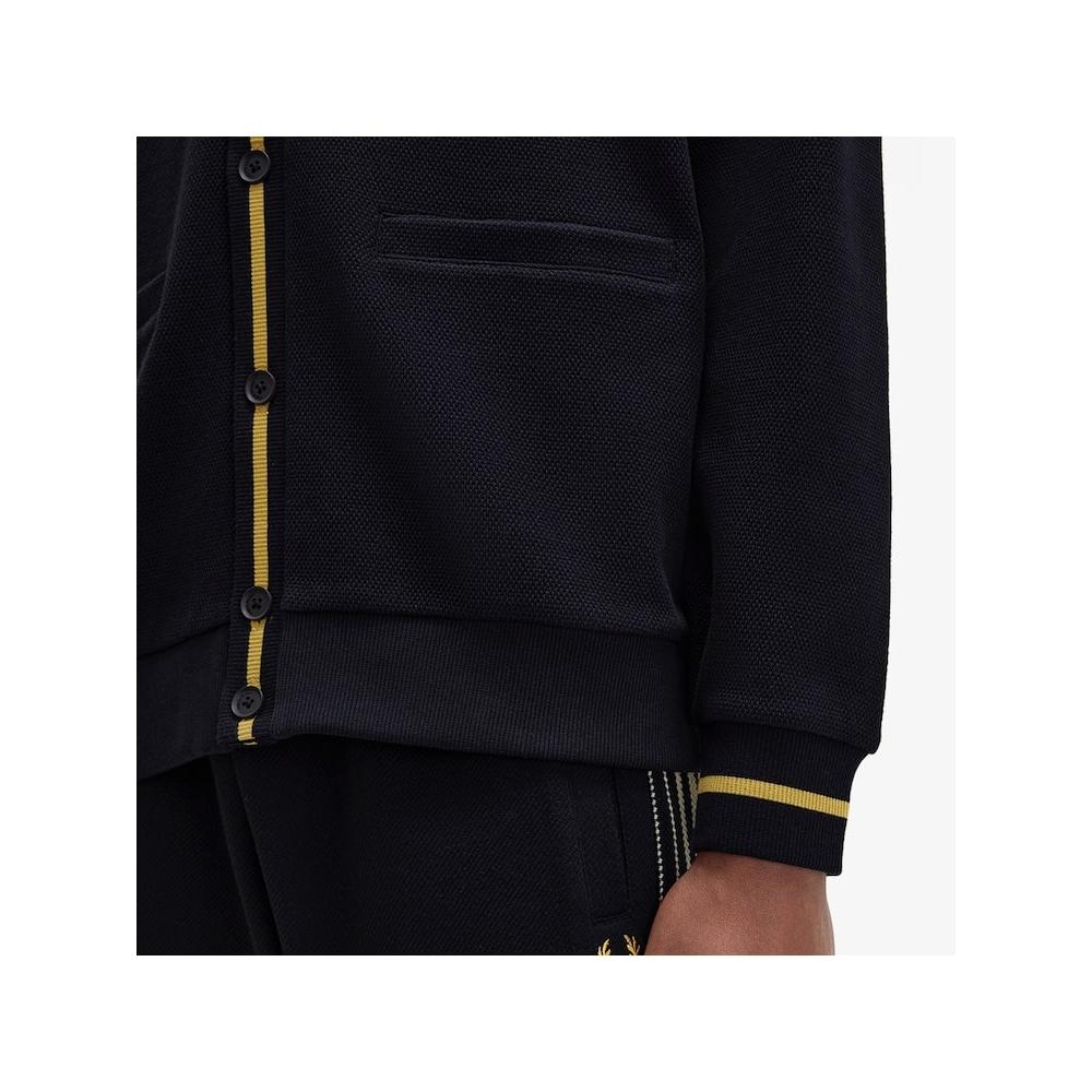 Fred Perry [headquarters Genuine] Fred Perry [sharp] Tip Pique Texture Cardigan  W75  Afpm2432654 W75 qzgAfpm2432654 W75