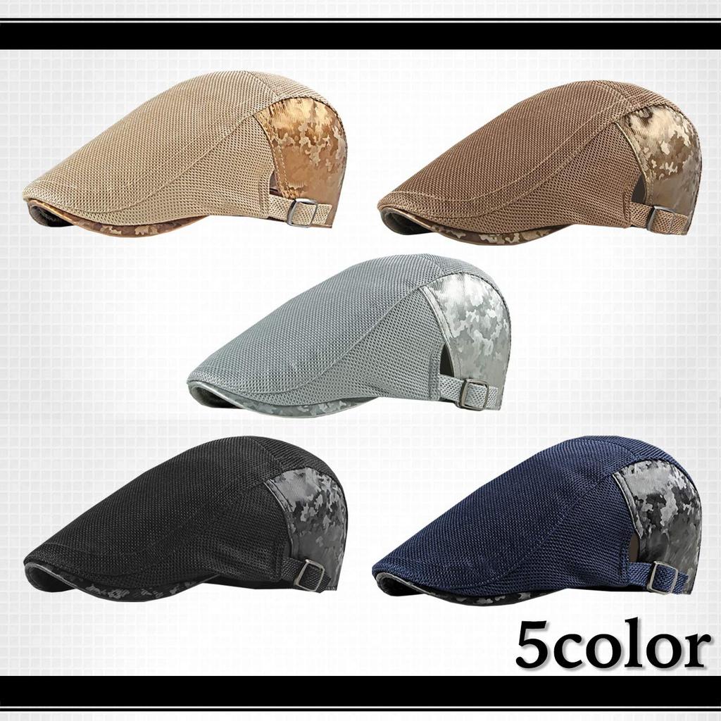 WHITE FANG Hunting Cap Camouflage Mesh Hat Cap Sports Golf Casual CA418 Men's (01 Black)