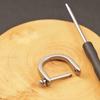 Titanium D Ring Key Shackle U Shape Key Ring Horseshoe Clasp For Car Fob Diy Leather Key Organizer Keychain